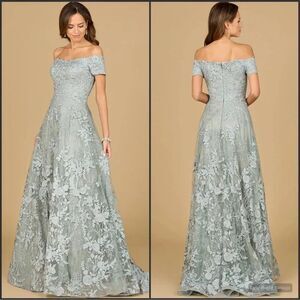 LARA Off the Shoulder A Line Gown Dress